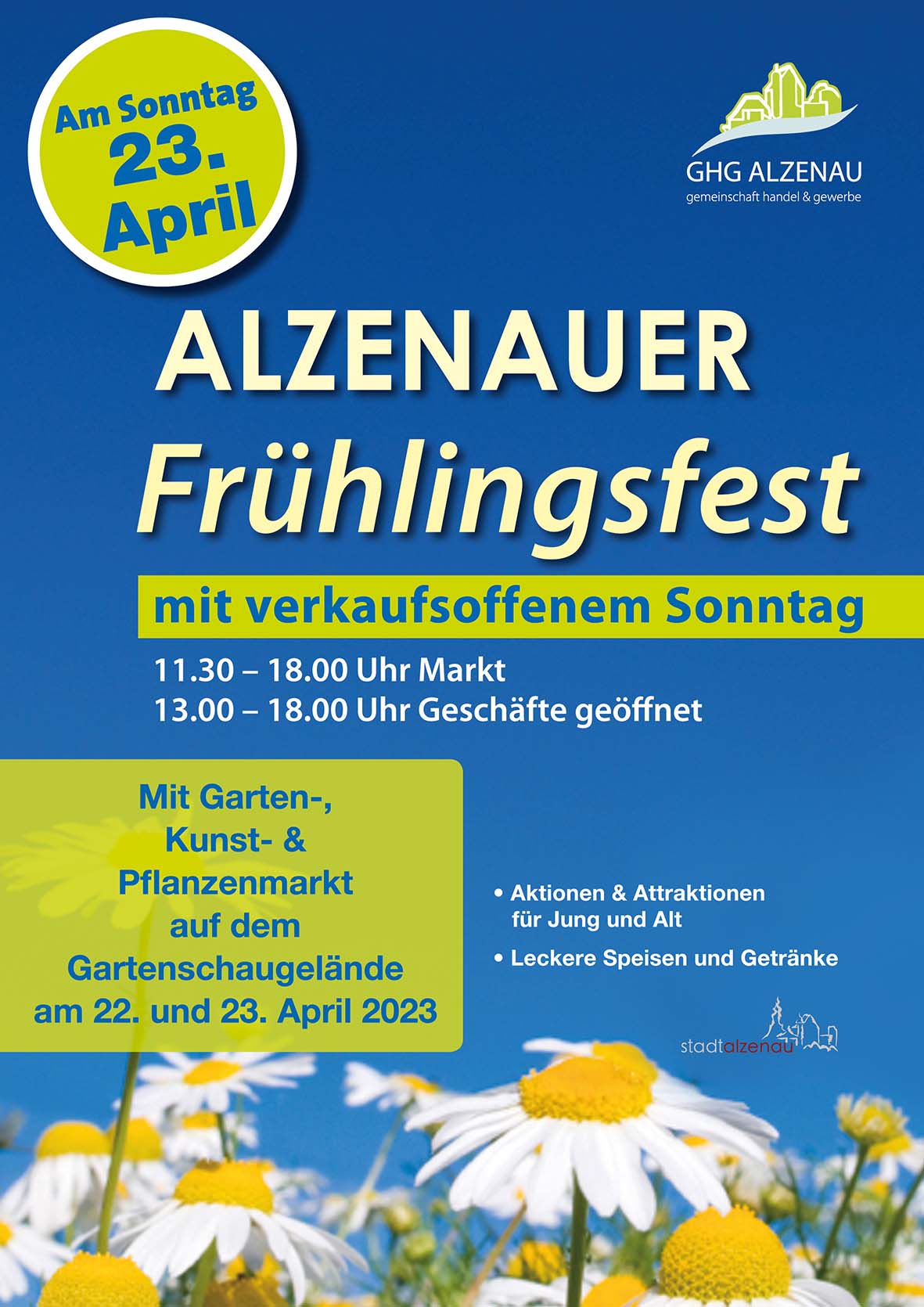 Read more about the article Frühlingsfest & Verkaufsoffener Sonntag mit Pflanzenmarkt 23.4.2023